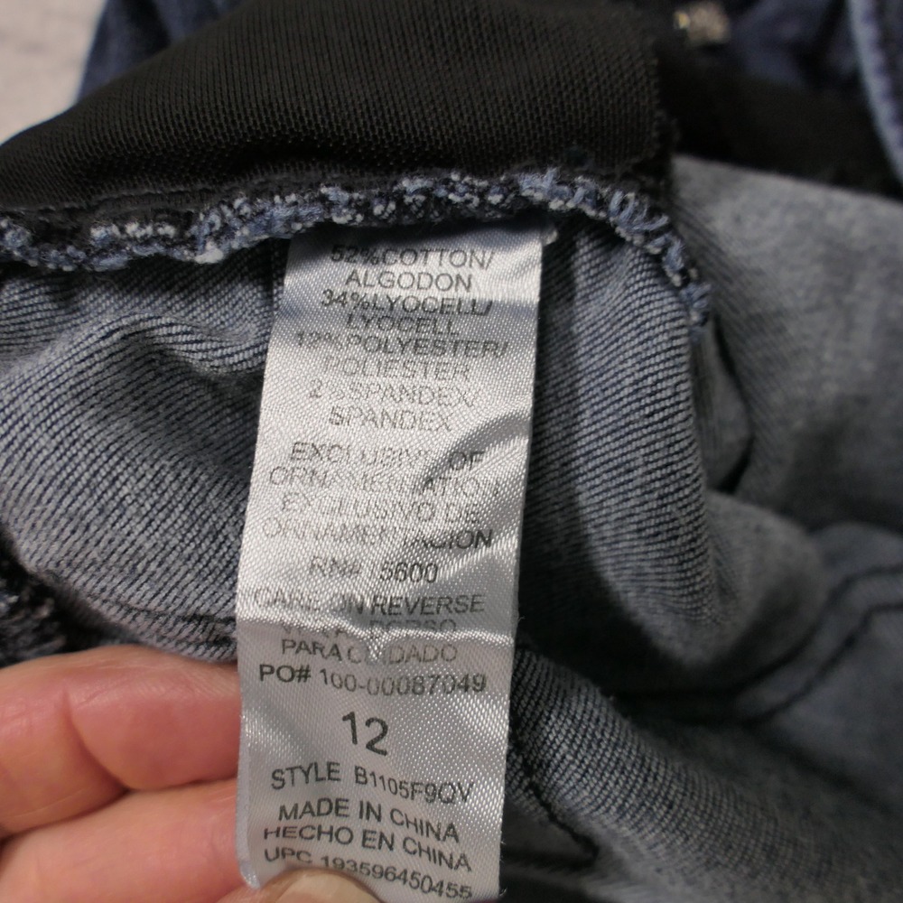 Democracy Women "Ab"solution Skinny Jeans 12 Dark Blue Stretch B1105F9QV Comfort - Picture 3 of 9